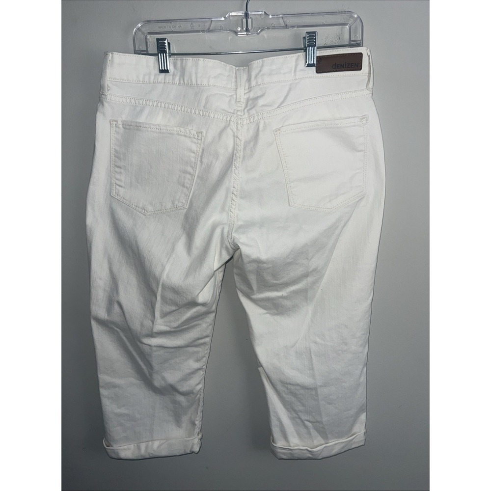 Womens Denizen From Levi's Classic Capri White Size 14 - Picture 5 of 6